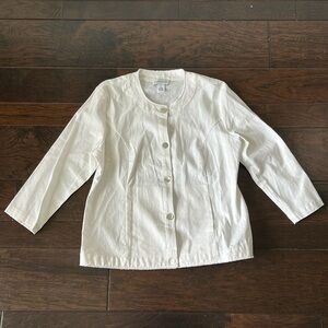 Peck & Peck White Jacket